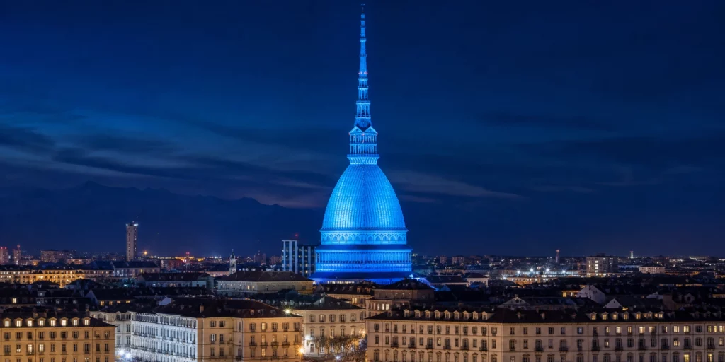 Mole Antonelliana illuminata per ReumaDay